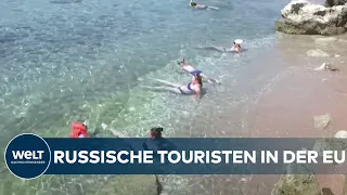 URLAUB IN KRIEGSZEITEN: Debatte in EU - Müssen russische Touristen bald draußen bleiben?