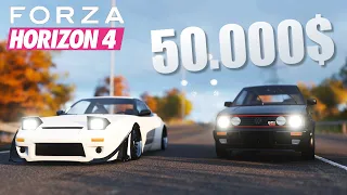Volkswagen vs Nissan - Авто Челлендж - Бюджет 50.000$ - Forza Horizon 4