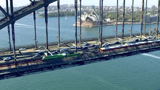 REAL TIME: 3801 Crosses the Sydney Harbour Bridge