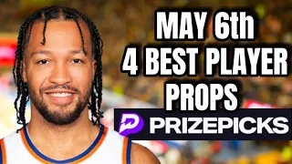 NBA PRIZEPICKS PLAYOFFS | MONDAY | 05/06/2024 | 4 BEST PLAYER PROPS TODAY