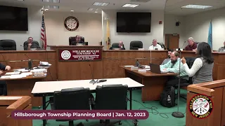 2023 January 12 Planning Board Meeting