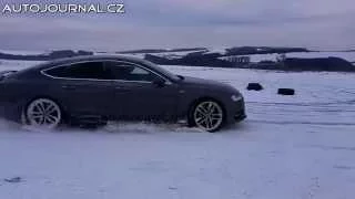 AUDI A7 QUATTRO Sport Diff Drifting on Snow