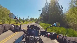 BMW F750GS | Cruising in the sun | Raw Onboard | Washington [4K]