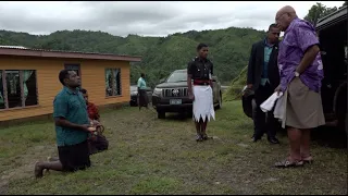 Fiji's Prime Minister was welcomed by the village of Sawanikula