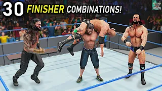 Top 30 Finisher Combinations! Part 15 | WWE 2K22 Countdown