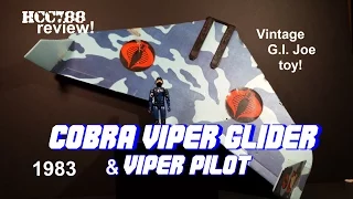 HCC788 - 1983 Cobra VIPER Glider & Viper PILOT - Vintage G.I. Joe toy review! HD S03E18