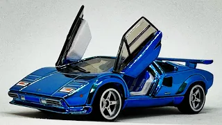 Hot Wheels 1982 Lamborghini Countach LP500 S (2022 RLC sELECTIONs | Opening Scissor Doors!)