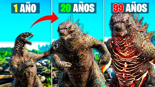 ¡SOBREVIVÍ 200 AÑOS siendo GODZILLA en ARK Survival Evolved!