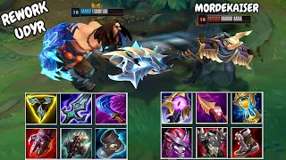 REWORK UDYR vs MORDEKAISER FULL BUILD FIGHTS!