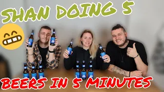 SHAN DOES 5 BEERS IN 5 MINUTES!!!CHALLENGE!!!MUST WATCH,DRUNK ENDING!!!