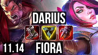 DARIUS vs FIORA (TOP) | 6/0/1, 2.3M mastery, 1400+ games, Dominating | KR Diamond | v11.14