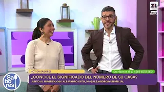 Alejandro Ayún explicó el significado de los números de la casa en el matinal Sabores