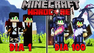 SOBREVIVI 100 Dias com meu AMIGO em UM MUNDO DE DRAGÕES no Minecraft - O FILME