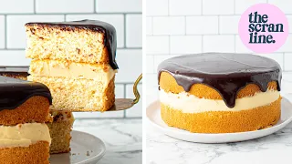 Delicious Boston Cream Pie Cake - The Scran Line