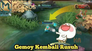 Nana sampai terbirit birit di kejar warga bapak bapak || mobile legend