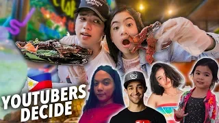 Youtubers Decide What We Eat For 24 HOURS!! | Ranz and Niana