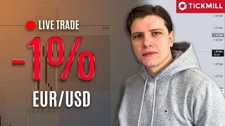 Rozegranie EUR/USD 26.04 - Jak radzić sobie ze stratą? (ICT)