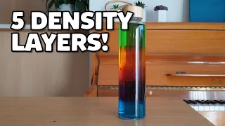 Rainbow Density Column - Using only 3 Ingredients!