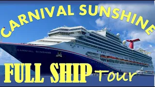 Carnival Sunshine Ship Tour  | A Full Deck by Deck Tour