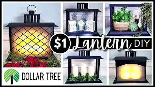 *NEW* ALL DOLLAR TREE DIY LANTERN | New DESIGN with 5+ Looks in One | Christmas 2021 HOME DECOR DIYs