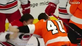 Keegan Lowe vs Vincent Lecavalier Apr 9, 2015