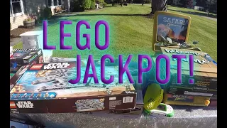 LEGO JACKPOT! I HAD A WHOLE NEIGHBORHOOD GARAGE SALE TO MYSELF #lego #ebay #reseller #flipping #toys