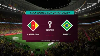 Cameroon vs Brazil | FIFA World Cup Qatar 2022 - 2nd December 2022 Full Match | FIFA 23 Gameplay