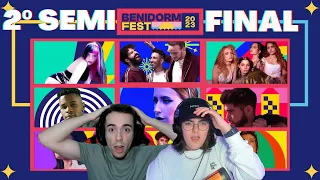 ¡REACCIÓN A LA SEGUNDA SEMIFINAL DEL BENIDORM FEST 2023! y votos || Reacción Benidorm Fest 2023