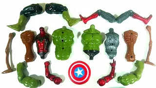 Assemble toys ~ Hulk smash, siren head, Spider-Man Avengers superhero toys