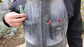 My husband almost cried with happiness when he saw the gift I made for him from old jeans