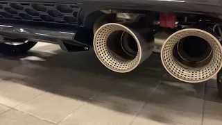 VW Golf R 7.5 2019 akrapovic exhaust with WLTP GPF