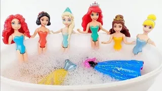 Some Lot's of Disney Princess,. with Unboxing Satisfying video Miniature Dolls No Talking Video ASMR