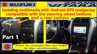 How to Instal Android Multimedia 2 DIN | Car Logo | Camera | GPS | Suzuki Grand Vitara (Part 1)