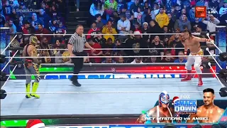 Rey Mysterio Vs Angel Garza - WWE Smackdown 23/12/2022 (En Español)