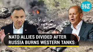 Russia Burns Western Leopard Tanks; NATO Allies Poland & Germany Fight Over Repair Units | Watch