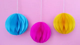 Como hacer GUIRNALDAS de papel / ADORNOS de papel / How to make paper GARLANDS /Fiestas - Muy Lindas