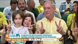 Aliados do presidente Bolsonaro (PL) preparam uma ação legislativa contra os institutos de pesquisa