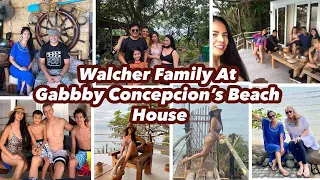 Walcher family at Gabby Concepcion Beach house