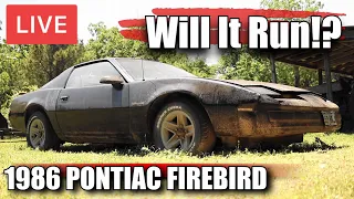 LIVE Will It Run | 1986 Pontiac Firebird | KITT From "Knight Rider" Tribute Car? | RESTORED