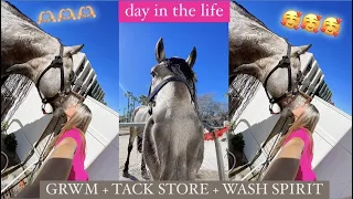 tack store vlog + GRWM + wash Spirit! | few days in my life | Maite Rae