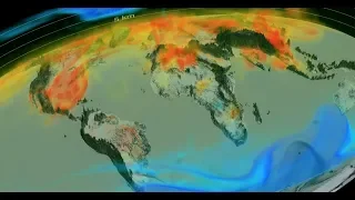 NASA video shows changing level of CO2