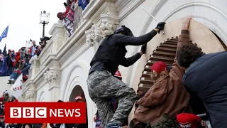 Moment protesters storm US Capitol Building - BBC News