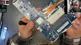 Lenovo laptop, a smoking one - no power not charging - motherboard repair