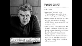 A Lecture on Raymond Carver's "Cathedral"