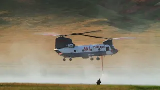 Billings Flying Service Chinook 5AJ During Fish Fire