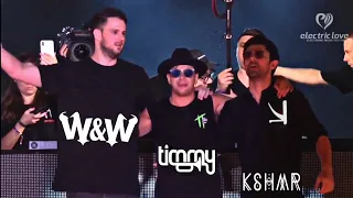 Crowd control with KSHMR, Timmy Trumpet and W&W at electric love