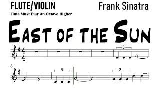 East of the Sun Flute Violin Sheet Music Backing Track Play Along Partitura