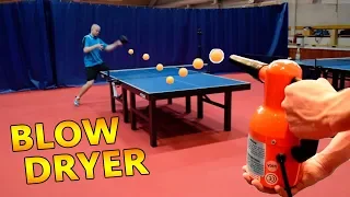 Can you play ping pong with a BLOW-DRYER?