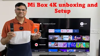 (Hindi) Mi Box 4K Unboxing and Setup with Samsung Smart TV | How to setup MI Box 4K