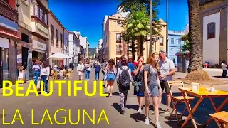 TENERIFE San Cristobal de la Laguna Spain 🇪🇸 🔴 NEW Beautiful City Tour in Canary [4K UHD]